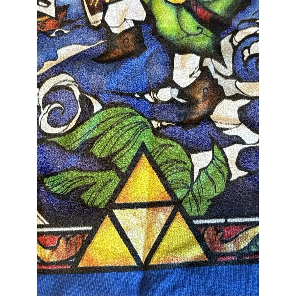 Legend of Zelda T Shirt Mens XL Blue‎ Wind Waker Graphic Tee NWOT Tultex